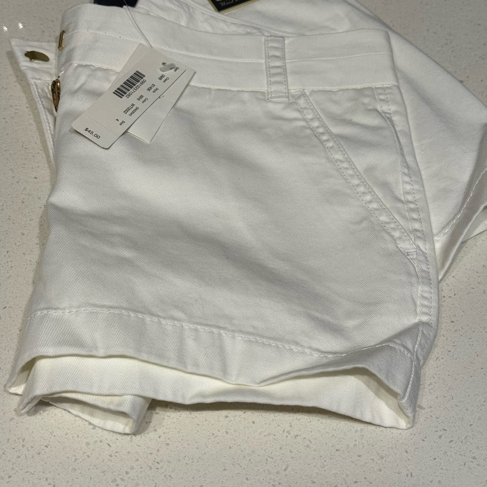 NWT J. Crew women’s White Shorts size 4  (3 inch inseam) - Picture 8 of 11